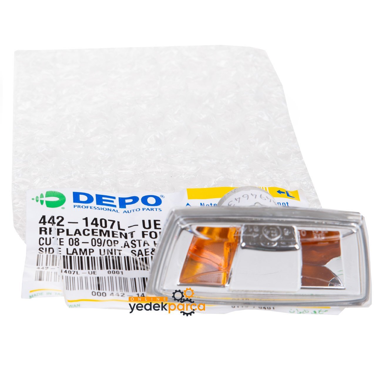DEPO 442-1407L-UE | Opel Astra H Çamurluk Sinyali Sol Taraf
