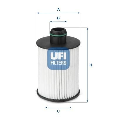 UFI 25.093.00 | Yağ Filtresi 10-Doblo-Lna-Brv-Egea-500 1.3-1.6-2.0Mjt Ast.J-Insignia *A13dte-A20dth* **Oe**