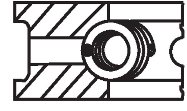 MAHLE 02178N0 | Motor Segmanı R12 R9 1.4 (76,00 Cap)