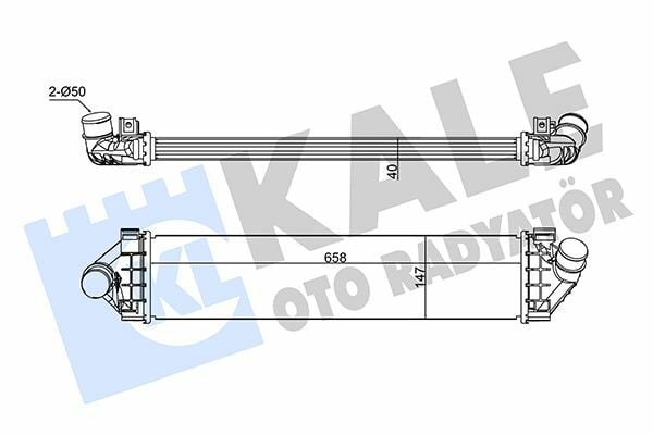 KALE 355015 | Turbo Radyatörü (Intercooler) 11-Focus.III-Cmax-Mondeo-Smax 2.0Tdci