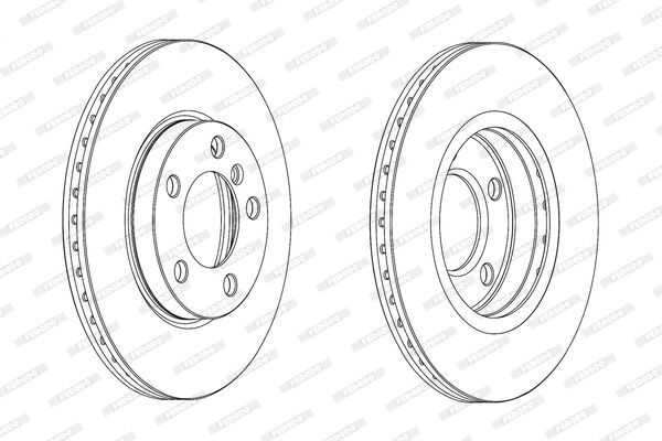 FERODO DDF2122C | Disk On 10-Mini Cooper Kaplamalı | 1 Adet