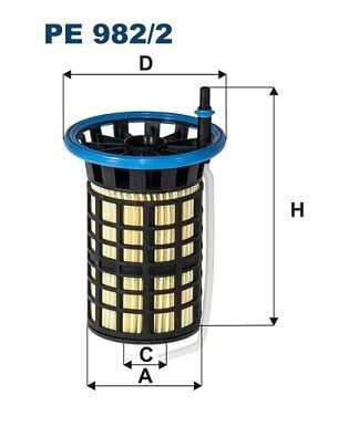 FILTRON PE982/2 | Yakıt Filtresi Psa Jumper III Relay III Psa Boxer III