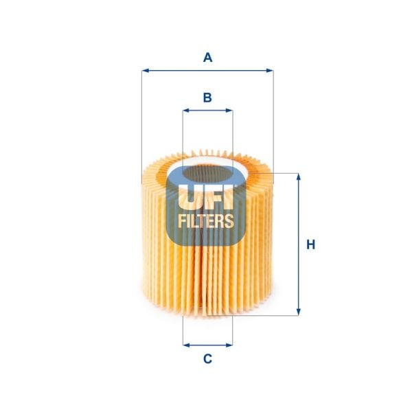 UFI 25.150.00 | Yağ Filtresi 06-Yaris 1.4D-4D