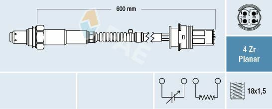 FAE 77279 | Oksijen Sensörü Katalızor Öncesi BMW E46 N45 3.16 02 -