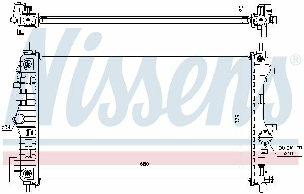 NISSENS 630717 | Radyatör Opel Insignia A 2.0 Dth Otomatik