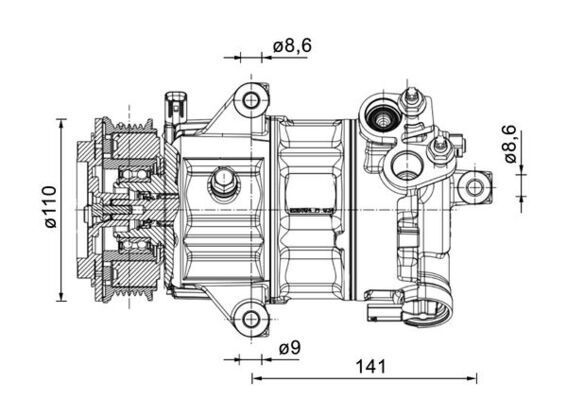 MAHLE ACP1491000P | Klima Kompresörü