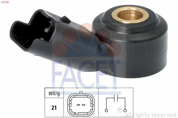 FACET 9.3138 | Vuruntu Sensörü Opel Crosslandx-Corsa F-Grandland X / 108 2008 206 207 208 3008 301 307 308 I II 406 407 5008 508 607 807 Partner Berlingo