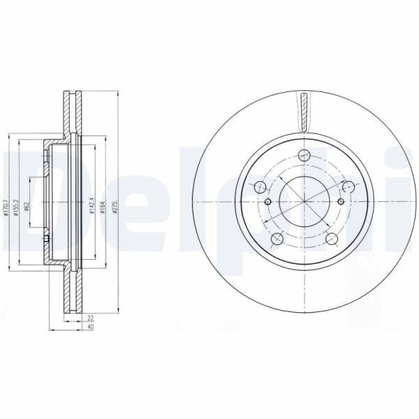 DELPHI BG4232 | Fren Diski Ön Auris (_E15_) 06-121.6 (Zre151_) 1.4 (Zze150_) 1.33 Dual-Vvti (Nre150_) 1.6 (Zre151_) 1.8 (Zre152_) Auris (_E18_) 12-181.3 (Nre180_) Corolla Sedan (_E15_) 06-141.6 Dual Vvti (Zre141, Zre151) 1.33 (Nre150) 1.6 (Zre151) Corolla