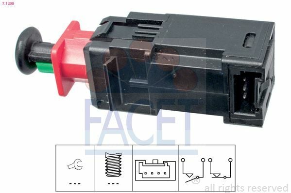 FACET 7.1208 | Fren Müşürü Opel Nemo Fiorino Punto Bipper Astra H Corsa D Vectra C Zafira 1.3D 1.4 1.4Hdı 1.6 1.8 05 -