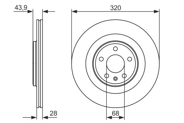 BOSCH 0986479552 | Disk On (Ad) 08-Laguna.3 2.0 DCI Kaplamalı | 2 Adet