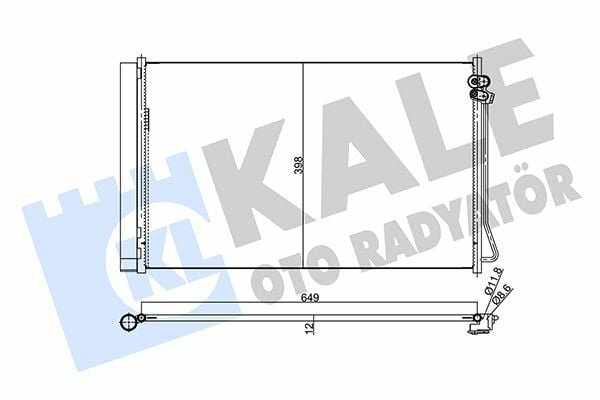 KALE 357970 | Klima Radyatörü (Kondenser) 15-Sprinter-Vito