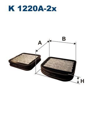 FILTRON K1220A-2X | Polen Filtresi 96-E-Seri (W210-S210) S-Seri (W220)