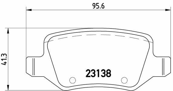 BREMBO P50058 | Fren Balatası Arka (Mercedes W168-W169-W245-W414 Vaneo)