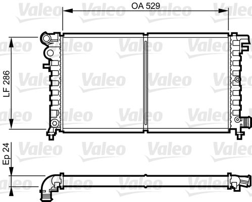 VALEO 731530 | Citroen Saxo 1.5 Dizel Su Radyatörü