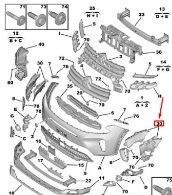 PSA 1685322180 | Ön Tampon Braketi Sol C5 Aircross C84