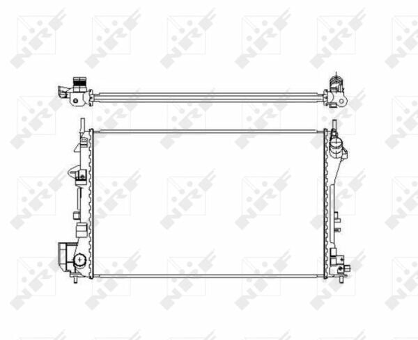 NRF 58203 | Opel Vectra C 1.6 / 1.8 Benzinli Motor Su Radyatörü (BRAZING) Ürün 2002-2006