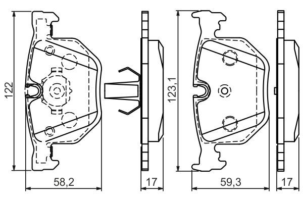 BOSCH 0986494286 | Fren Balatası Arka BMW E65-E66 730D / 730 / 735