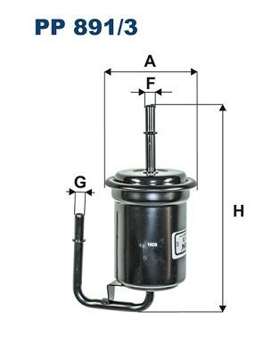FILTRON PP891-3 | Yakıt Filtresi (Mazda
