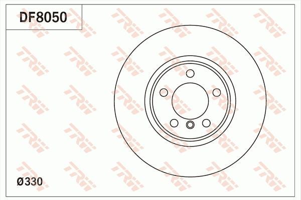 TRW DF8050 | Disk On 11-3-Seri (F30-F31-F80) Kaplamalı | 1 Adet
