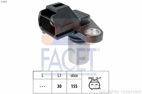 FACET 9.0263 | Eksantrik Sensörü Ford Focus II 2.5 08-11Kuga I 08-14 2.5 Volvo C30 (533) 2.4 İ D3-D4-D5 06-12 C70 I Cabrio (873) 2.3 T5 02-15 S40 II (544) D3 10-12 S60 I (384) 2.5 T 03-12 S60 II (134) D3-D4 D5 01-06 S80 I (184) 3.0 V70 III (135) D5 06-12