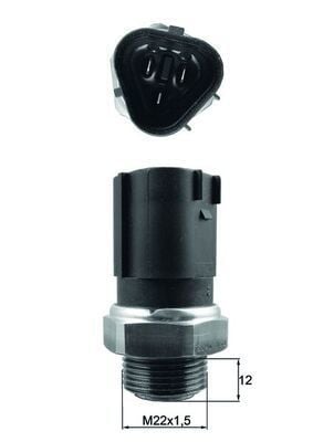 MAHLE TSW65 | Termostat / Fan Müşürü 95-84C102-91C 3Pın VW Caddy 04-15 Golf 98-14 Polo 02 Audi A3 97-13 Seat Leon 00-13