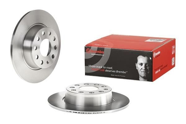 BREMBO 08.B413.10 | Fren Diski Arka (VW Caddy 11-Golf 09-Passat 13-15 Audi A3 09-Seat Leon 13 -) | 2 Adet