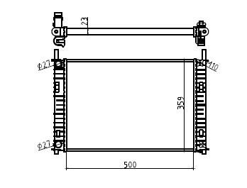 MGA 80245 | Su Radyatörü (Ford: Fiesta / Fusion 1.4Tdcı)