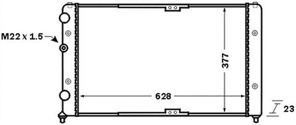 MAHLE CR1535000S | Motor Radyatörü Caddy 1,9Sdı-1.9 TDI 95 / 04