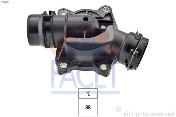 FACET 7.8429 | Termostat BMW M57 D25 D30 E53 E46 E39 E38 306D1 / Range Rover Dizel 3.0