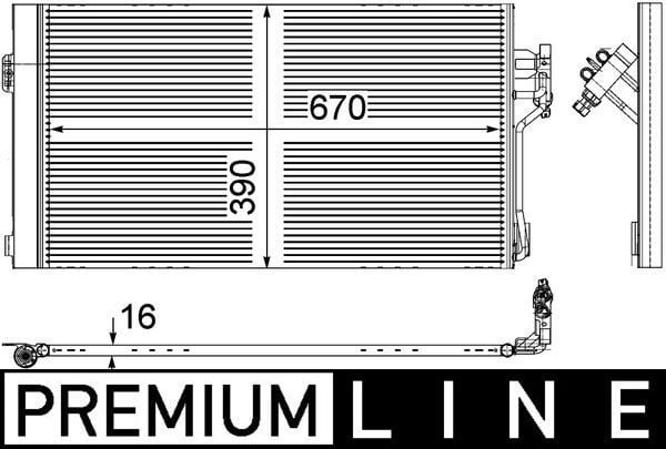 MAHLE AC761000P | Klima Radyatörü 639 Viano (Ac761000p)