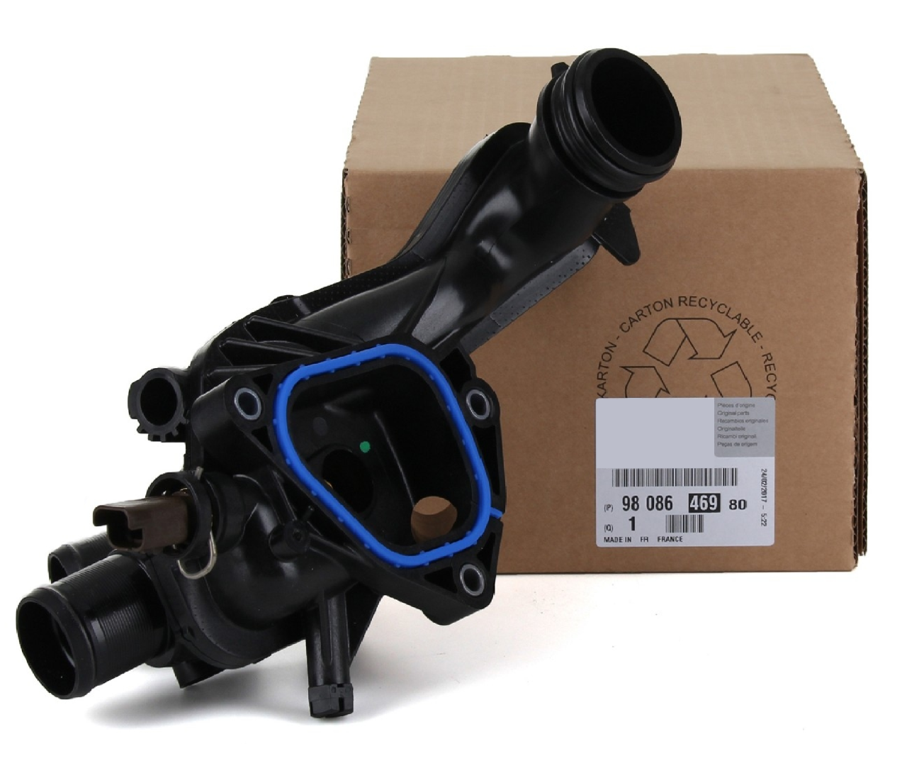 PSA 9808646980 | Peugeot 2008 1.4 1.6 Vti Thp Ep6 Benzinli Termostat Komple Peugeot Orijinal