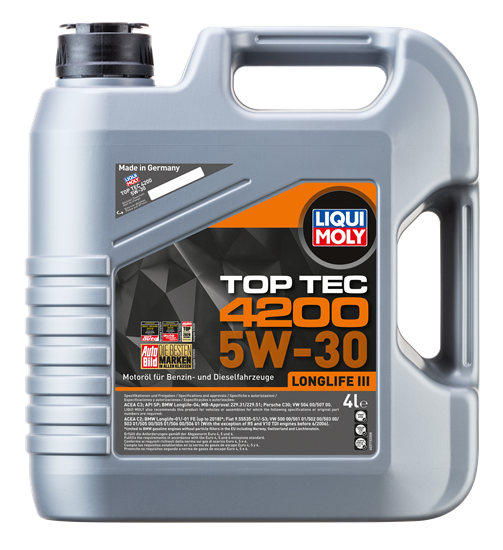 LIQUI MOLY 3715 | 5W30 Motor Yağı Tam Sentetik Top Tec 4200 4 Litre (3715)