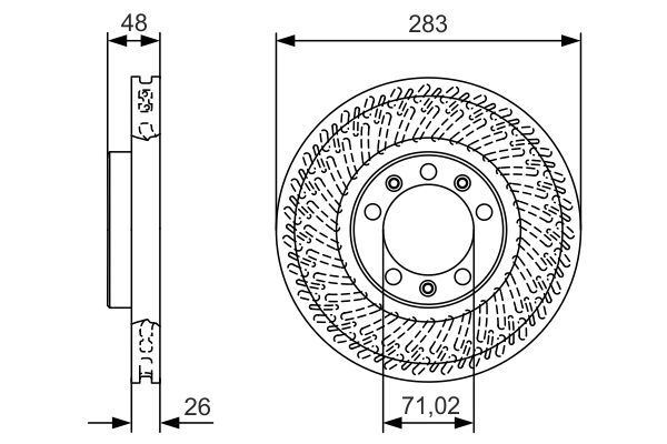 BOSCH 0986479C33 | Disk On (Ad) 14-Pt.308-Combo.E-Grand Land X Kaplamalı | 2 Adet