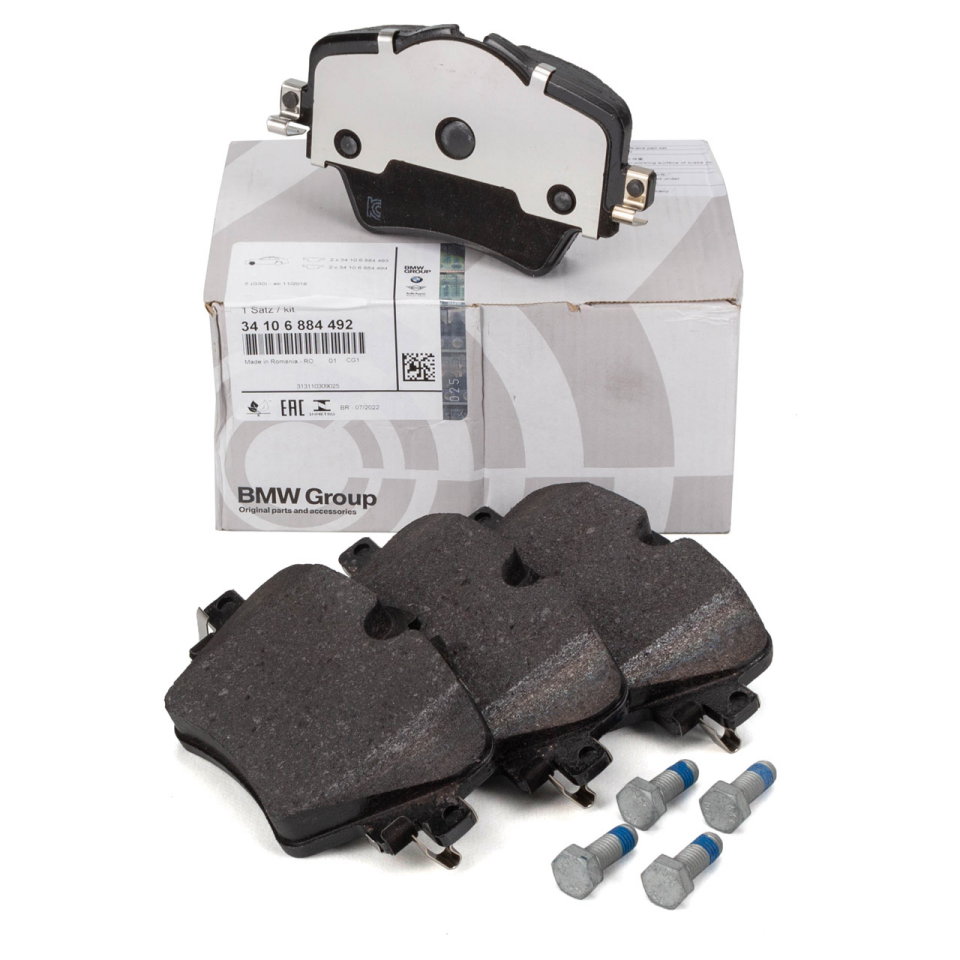 BMW 34106884492 | Ön Fren Balatası - BMW 1F40, F45, F46, X1 F48/F49, X2 F39, G20-G21-G22-G23-G26-G28, G42, G30-G31, X3 G01, X4 G02, Mini F54-F60 (2014 ve Sonrası)