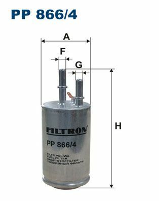 FILTRON PP866-4 | Benzin Filtresi 10-S60-S80-V60-V70-Xc60