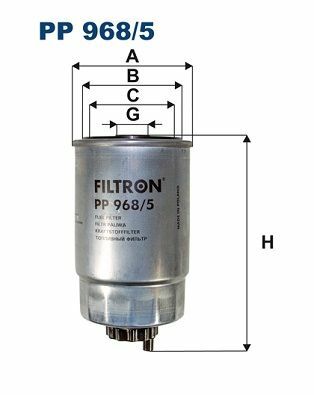 FILTRON PP968-5 | Mazot Filtresi 12-16 Freemont 2.0Jtd
