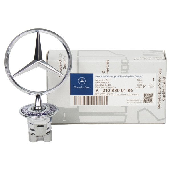 MERCEDES-BENZ A2108800186 | C Serisi W203 Ön Kaput Yıldızı Komple (Arma) Orijinal
