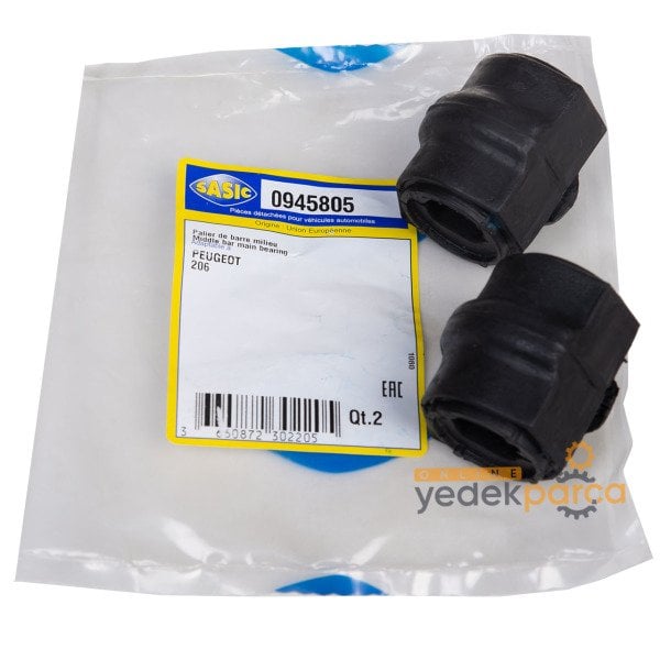 SASIC 0945805 | Peugeot 206 1998-2012 Viraj Demir Lastik Takımı 19mm 2 Adet