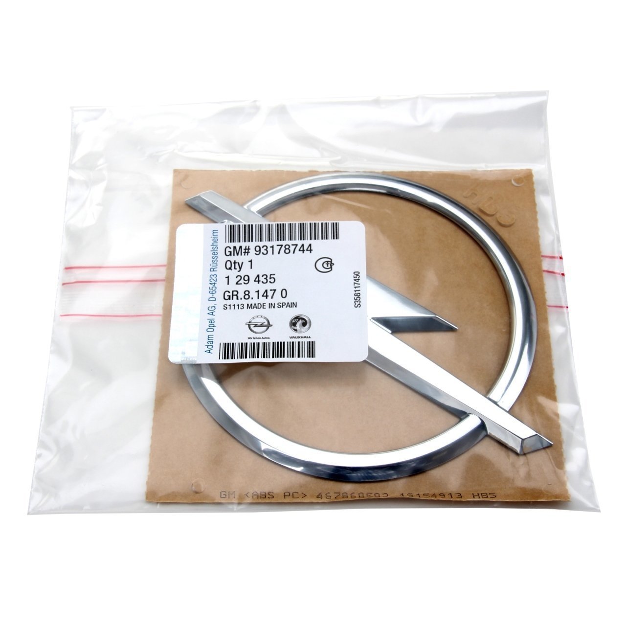 PSA 93192125 | Opel Astra H Sedan Arka Opel Amblemi