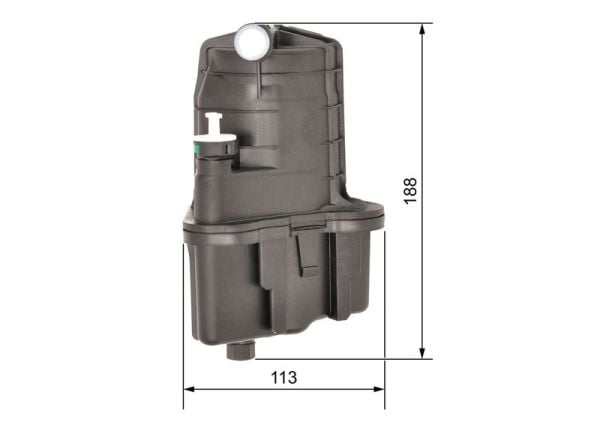 BOSCH 0450907015 | Mazot Filtresi Clio.3-Modus 1.5 DCI