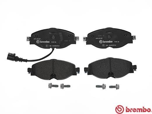 BREMBO P85126 | Fren Balatası Ön Kablolu-(VW Caddy 16-Golf 13-Audi A3 13-Seat Leon 13-Skoda Octavia 13 -)