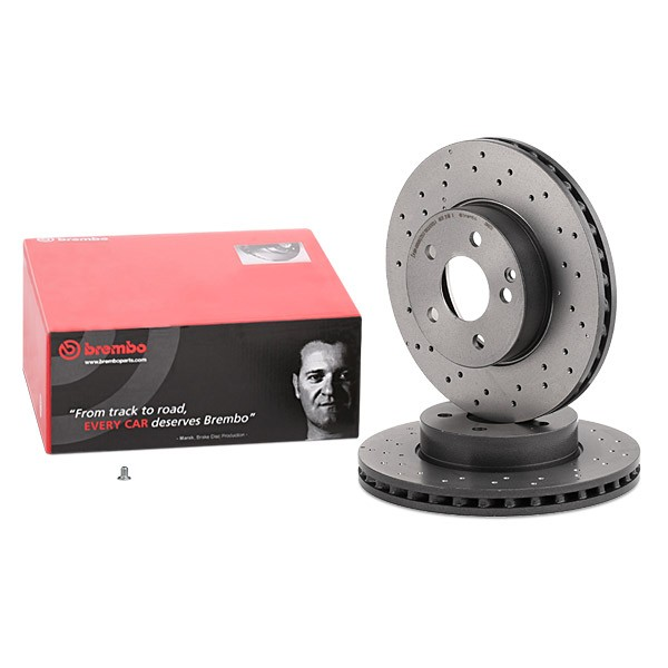 BREMBO 09.A613.51 | Fren Diski (Mercedes C Seri W204 On Sport) | 2 Adet