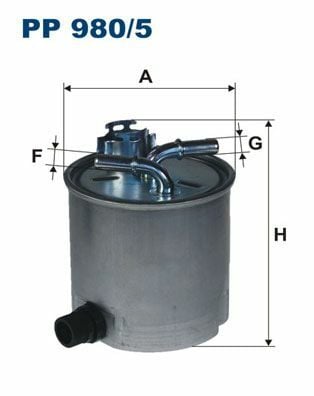 FILTRON PP980-5 | Mazot Filtresi 06-Logan 1.5 DCI
