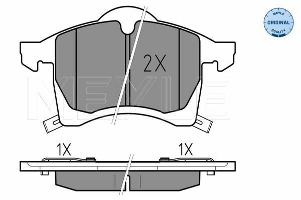 MEYLE 0252305719-W | Fren Balatası Opel Astra G / Zafira A 1.8-2.0 Ön