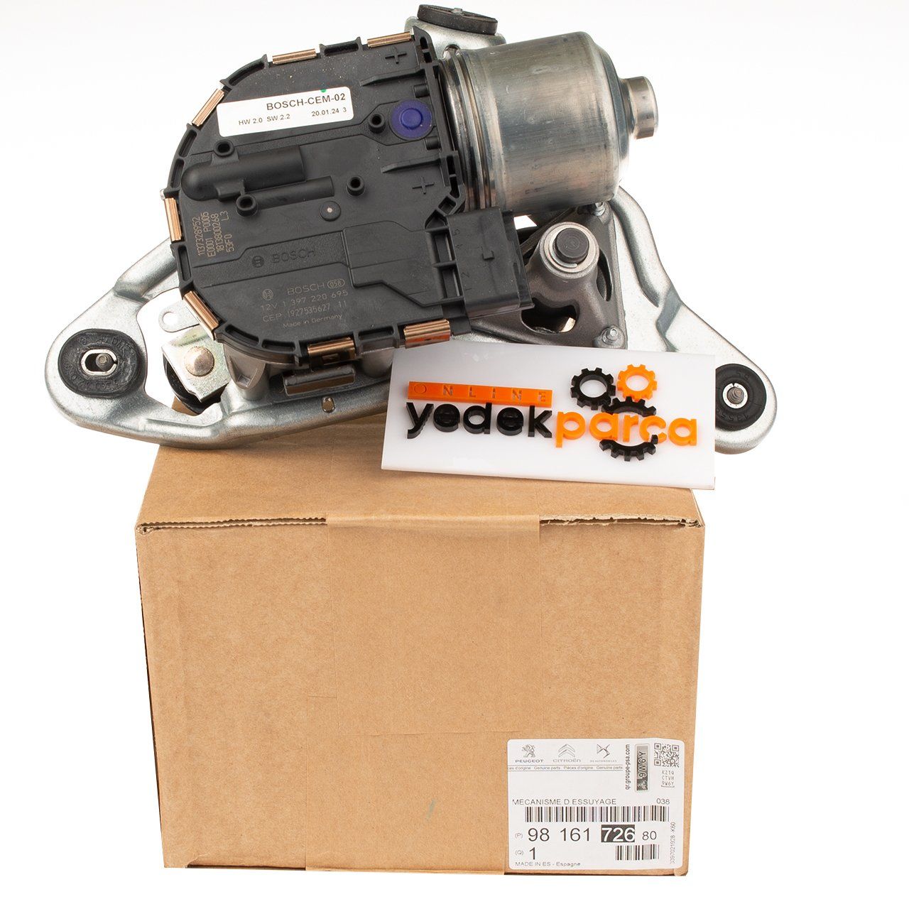 PSA 9816172680 | Peugeot 508 Silecek Motoru Ön Sağ Orijinal