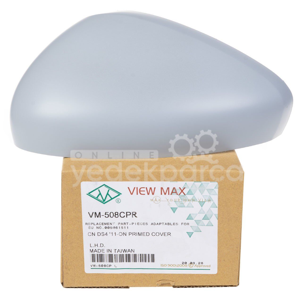 VİEWMAX VM508CPR | Citroen C4 2011-2017 Sağ Ayna Kapağı Astarlı (YolcuTarafı)