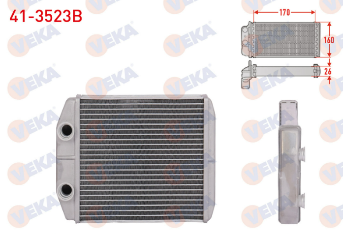 Renault Clio 4 2012- Kalorifer Radyatörü Veka Marka