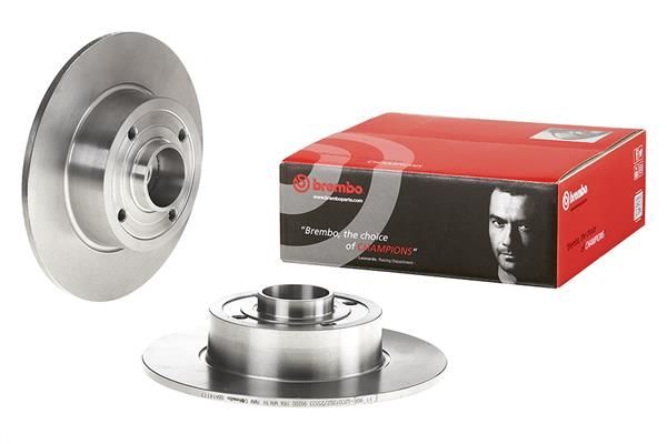 BREMBO 08.A141.17 | Fren Diski Arka Wıth Bearıng Kit Renault | 2 Adet
