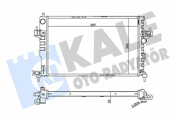 KALE 372700 | Radyatör Combo.C-Corsa.C 1.7D *Y17td*