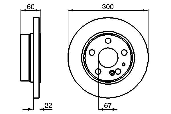 BOSCH 0986478566 | Fren Diski Ön [300 22 194 mm] Hava Kanallı Kaplamalı Yüksek Karbon Alaşımlı | 2 Adet